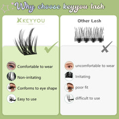 KEYYOU LASH démaquillant doux pour retirer les extensions.