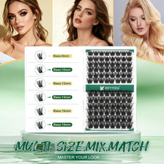 Bouclage parfait Y02 D, intégration fluide avec les cils naturels.
