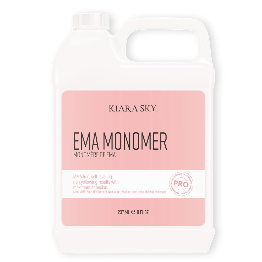 Kiara Sky EMA Monomer: vue rapprochée de la bouteille pour une application précise
