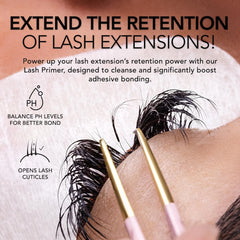 KIARA SKY Lash Primer being applied to lashes for enhanced prep and conditioning.