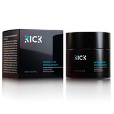 Kick Active hair cream bottle close-up showing premium hold for all-day style