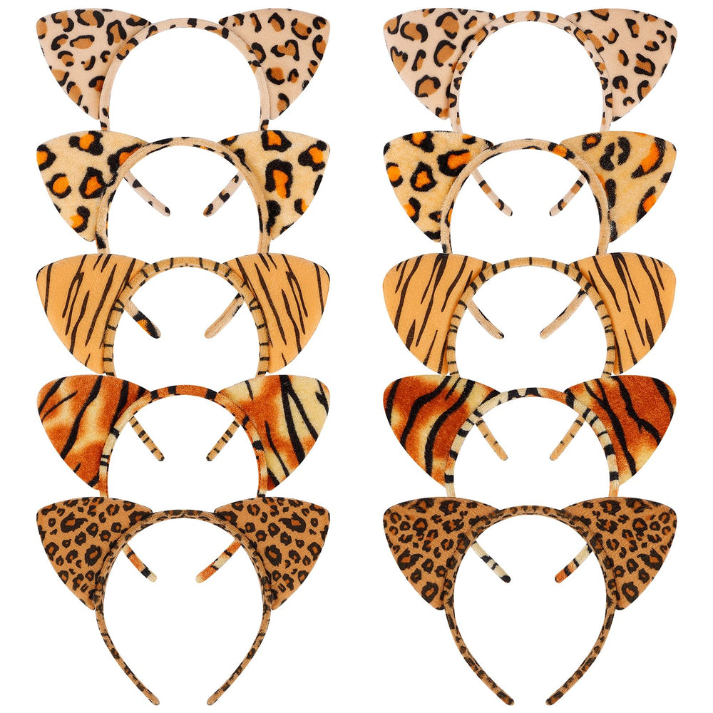Bandeau oreilles chat KICOSY leopard, accessoire mode élégant pour fête