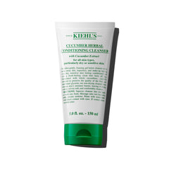 Kiehl's nettoyant concombre en bouteille, soin doux pour peau sensible et hydratée.