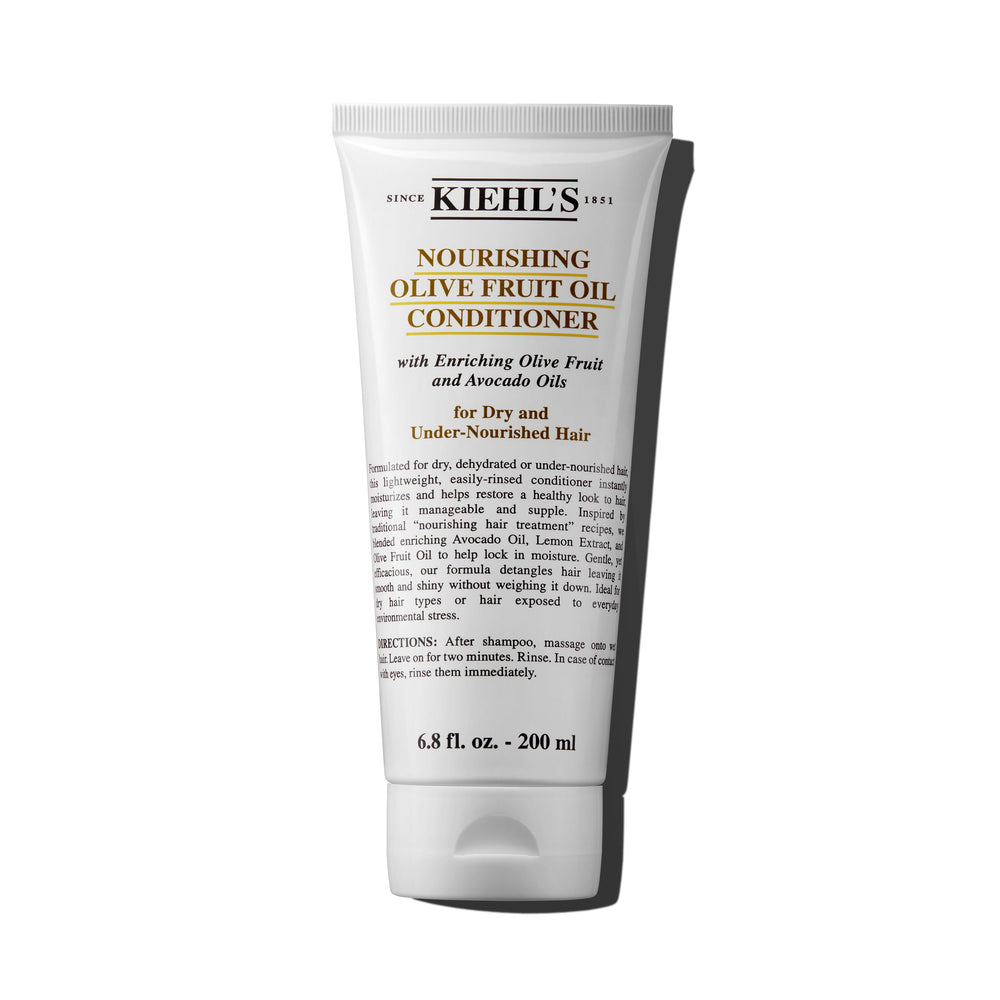 Conditionneur Kiehl's à l'huile d'olive – bouteille prête pour nourrir les cheveux secs