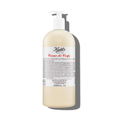 Kiehl's Crème de Corps Rich, bouteille pompe, hydratation rapide et pratique au quotidien.