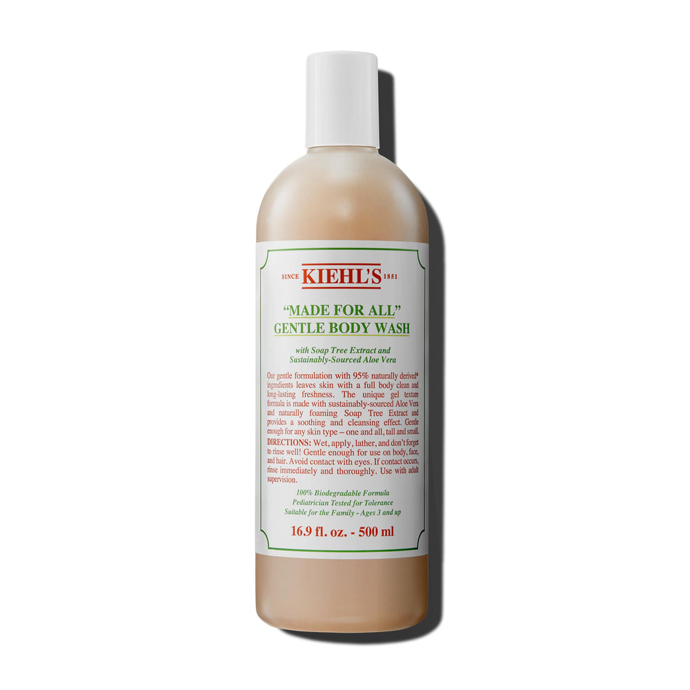Kiehl's Made for All – bouteille gel-douche, lavage doux pour toute la famille.