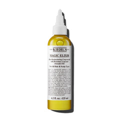 Kiehl's Magic Elixir: bouteille huile pré-shampooing pour cuir chevelu hydraté et cheveux lisses.