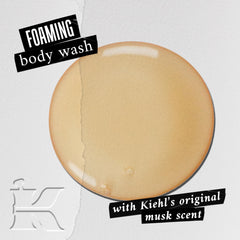 Kiehl's Original Musk – gel qui se transforme en mousse pour nettoyer.