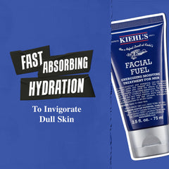 Kiehl's Soin Visage Homme: application par massage circulaire sur le visage.