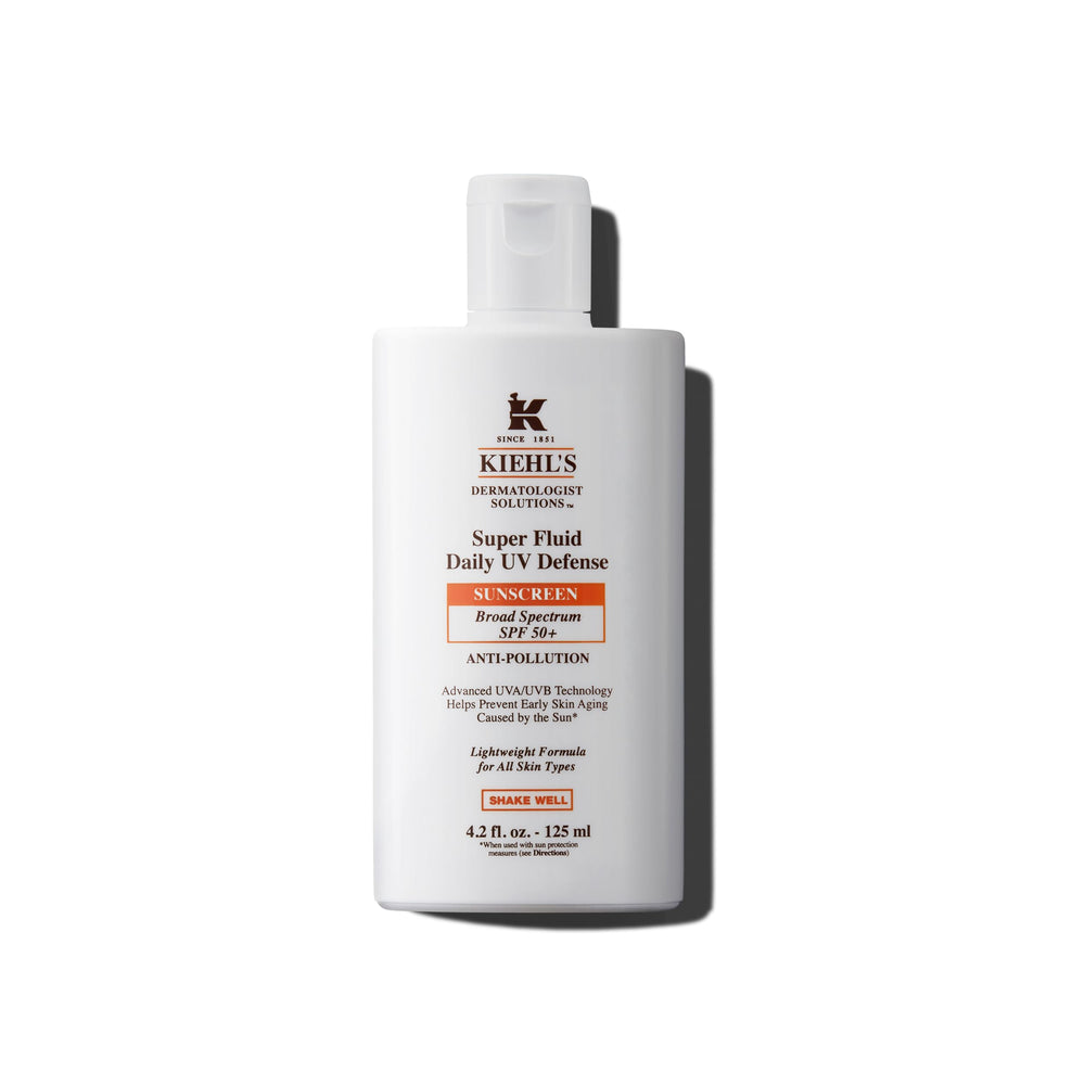Kiehl's Super Fluid UV Defense – bouteille légère protégeant la peau avec fini naturel