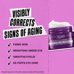 Kiehl's Super Multi-Corrective Eye Cream application douce autour des yeux