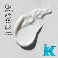 Kiehl's Ultra Facial Barrier-Hydrating Cleanser – texture crème en mousse qui apporte douceur.