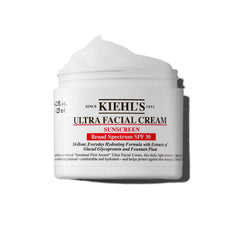 Kiehl's Ultra Facial Cream SPF30 : flacon élégant, hydratation durable et protection UV