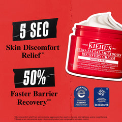 Kiehl's Ultra Facial Recovery Barrier Cream – barrière renforcée visible sur peaux sensibles.