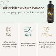 KILOMETS Dark Brown Color Shampoo foam-lather demonstrates gentle tint and cleansing.