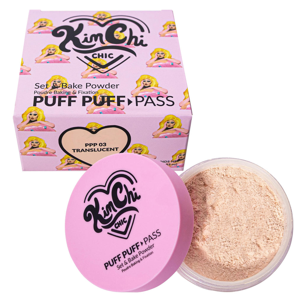 Kimchi Chic Puff Puff Pass Ensemble poudre : fixation légère et brillance maîtrisée.