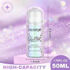 KIMIEYE Roll-On Gel Holographique Lustre Caméléon pour un effet arc-en-ciel.