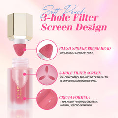 KIMUSE Creme-Blush longue tenue resiste a l eau sans retouches.