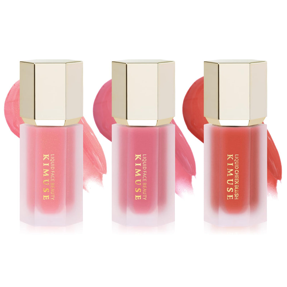 KIMUSE Fard crème liquide – application à l'éponge pour un teint frais.