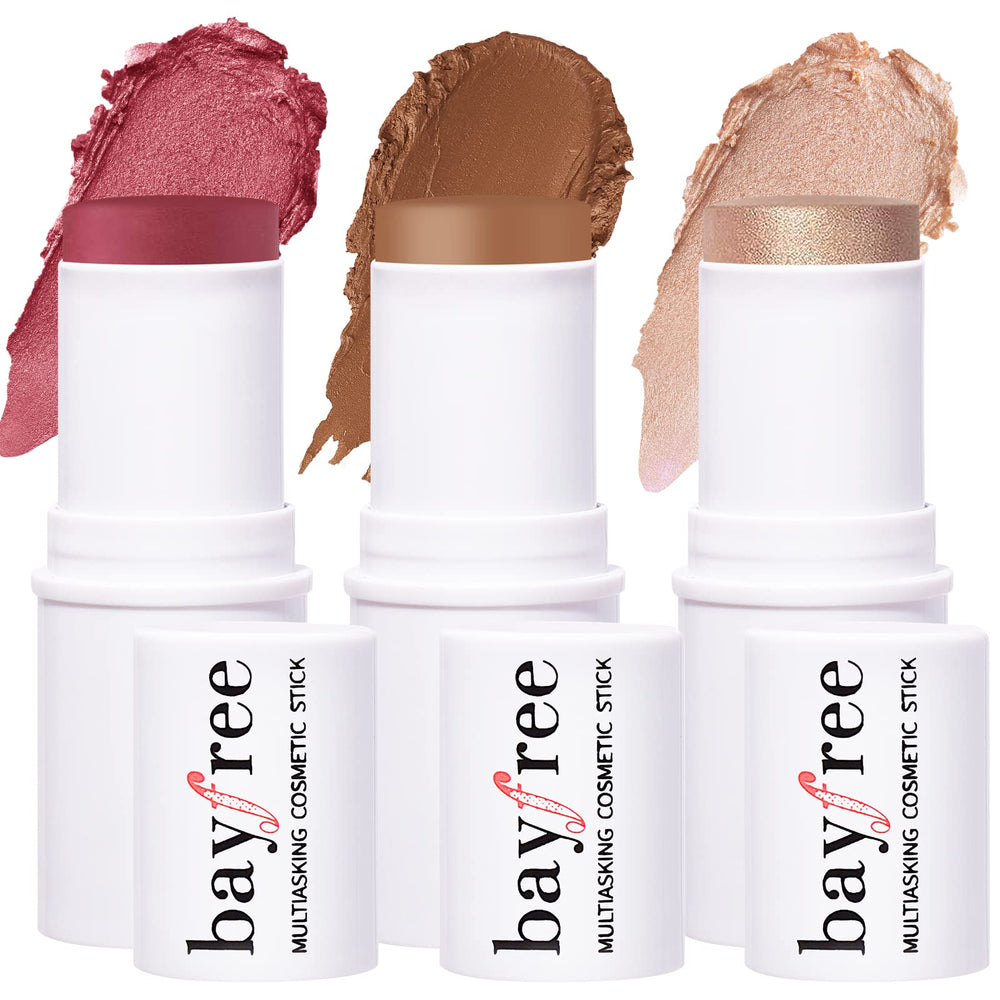 KIMUSE Trio de bâtons joues rosées pour un éclat naturel et facile à appliquer