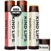 Kind Lips Mint Mint lip balm tube delivering refreshing moisture.