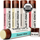 Kind Lips ensemble baumes levres format batonnet pour une hydratation variee.