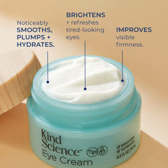 Kind Science Crème Yeux — hyaluronique pour une hydratation durable autour des yeux