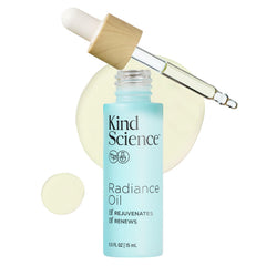 Kind Science Radiance Oil - bouteille, huile hydratante qui révèle un éclat lumineux