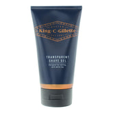 Gel transparent King C. Gillette dans sa bouteille, pour un rasage précis.