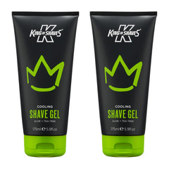 King of Shaves gel rasage – bouteille 175ml, rafraîchissante et adaptée aux peaux sensibles.