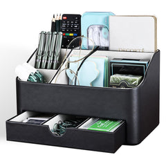 Kingfom Plateau Vanite Beaute Cuir: surface pratique pour accessoirer vos produits.