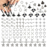KINGNAME planete saturne, charme 3D pour nail art audacieux et texturé.