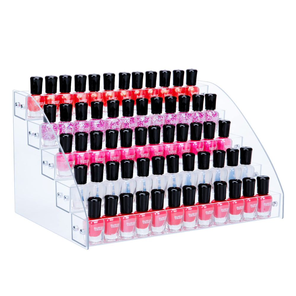 KINGROW organise vos vernis en acrylique, 5 étages pour une visibilité optimale.