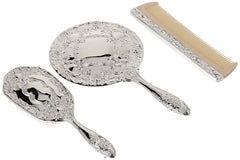 Kingsley vanité miroir argenté, miroir de 5 pouces pour vérification rapide