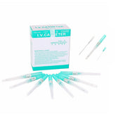 KingWei aiguilles piercing 18G, 50 pièces, acier inoxydable stériles