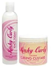 Kinky Curly Bouteille de soin boucles, application facile et routine sans rinçage