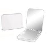 Miroir Kintion de poche avec grosissement 1x/3x et lumière LED pour maquillage précis