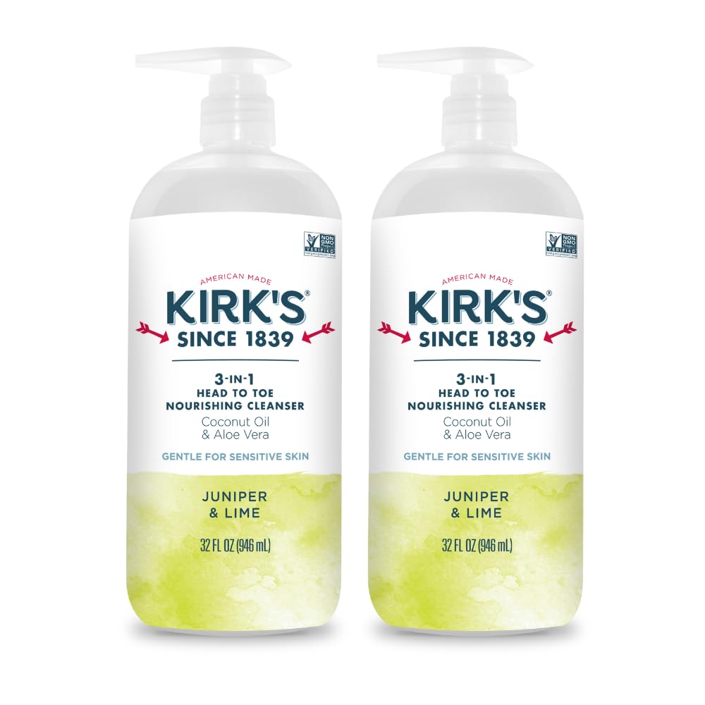 Kirk's 3-en-1 bouteille-pompe, pack double pratique pour famille