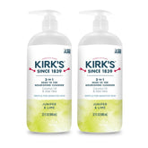 Kirk's 3-en-1 bouteille-pompe, pack double pratique pour famille