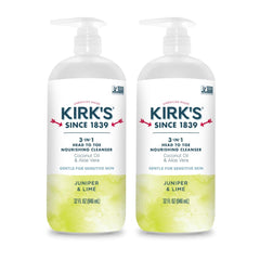 Kirk's 3-en-1 bouteille-pompe, pack double pratique pour famille
