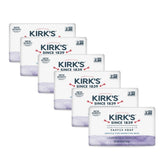 Kirk’s Castile Lavande et Vanille, savon en barre, douceur parfumée pour la peau sensible.