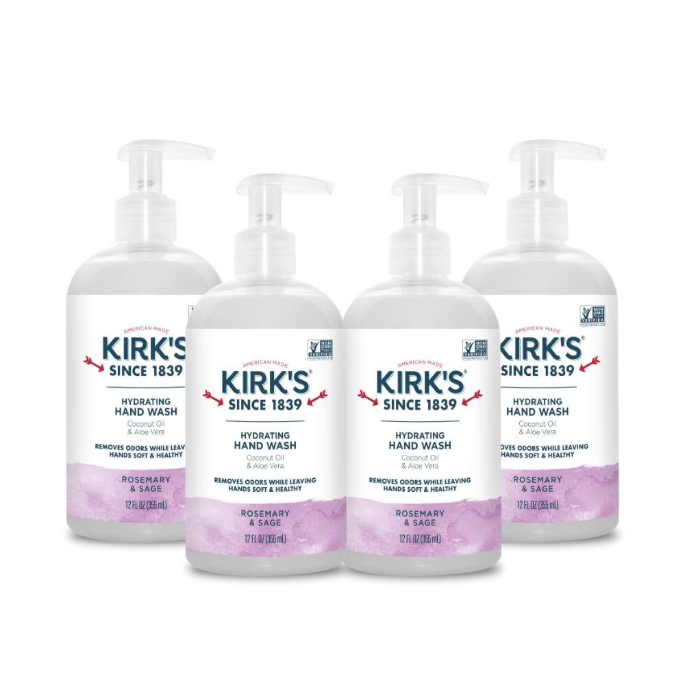 Kirk’s Lavant Mains Hydratant : bouteille pompe, hydratation grâce au coco et à l’aloé.