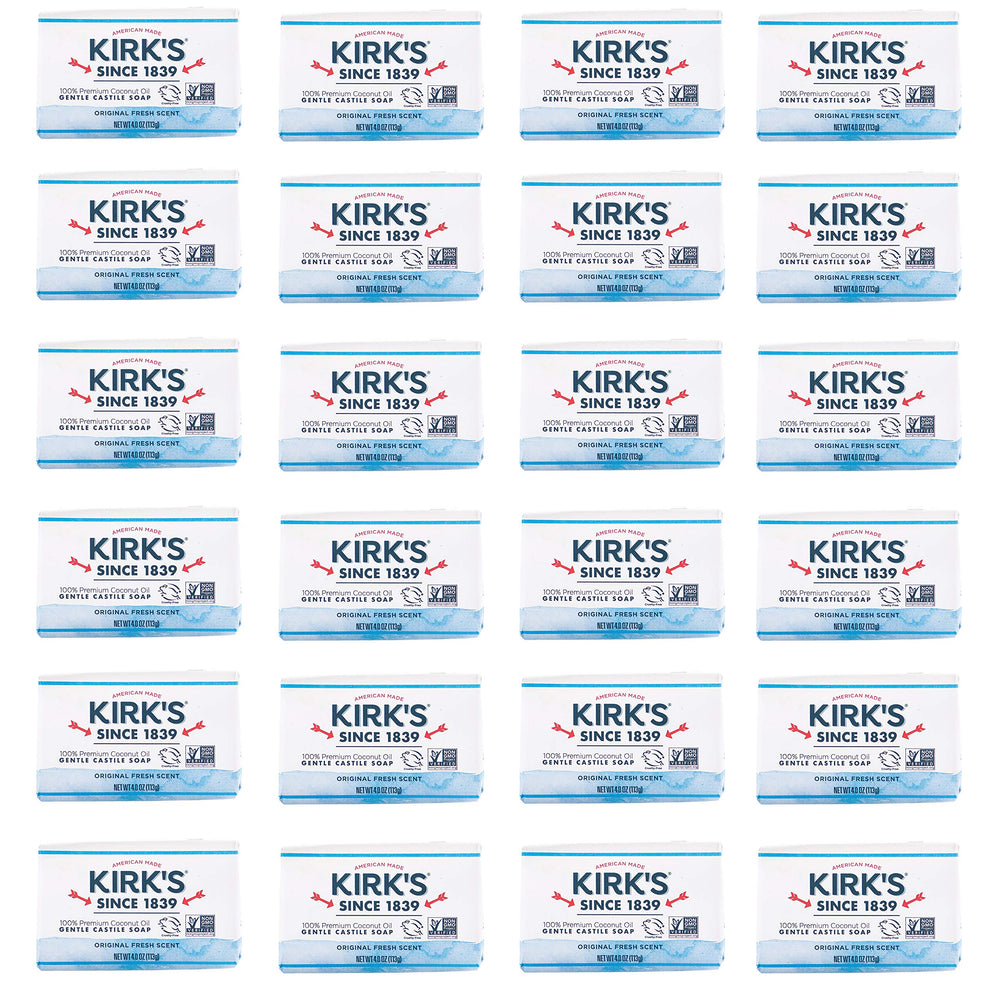 Kirk's Original Coco Castile Bar – savon coco, usage quotidien, peau naturelle.