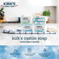 Kirk's Original Coco Castile Bar – texture crèmeuse pour une mousse légère.