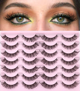 Kiromiro cils effet plume 16mm naturels pour un regard ouvert.