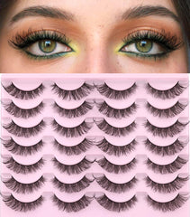 Kiromiro cils effet plume 16mm naturels pour un regard ouvert.