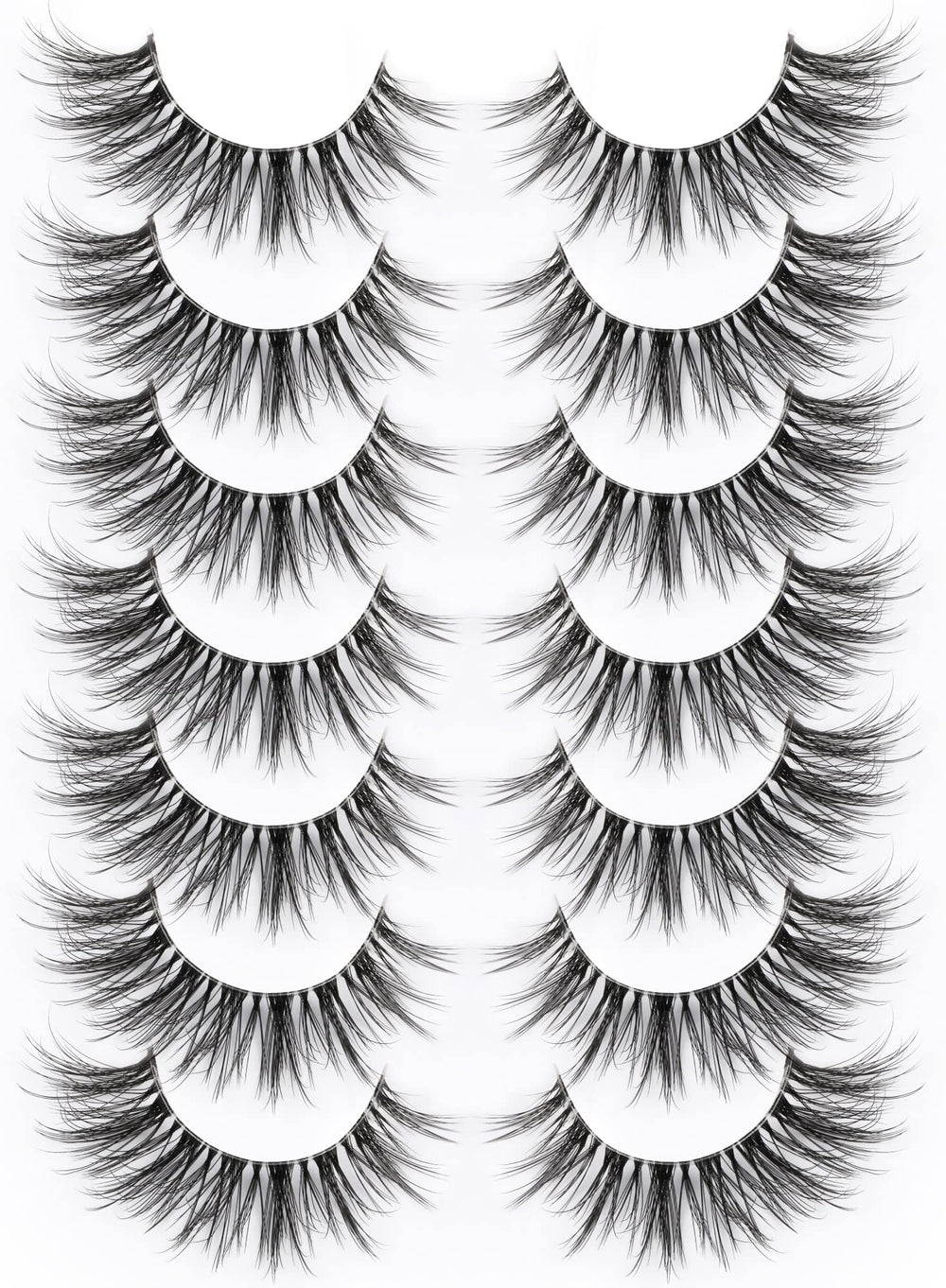Kiromiro cils faux bande transparente, effet naturel et ajustement confortable.