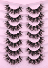 Kiromiro Cils faux mink, band transparente 18mm, pour un look naturel et durable.