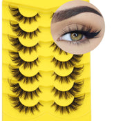 Kiromiro Cils faux vison synthétique 8-20 mm pour un regard naturel et léger
