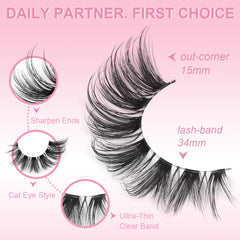 Kiromiro fibres faux mink hypoallergenes pour un fini doux.